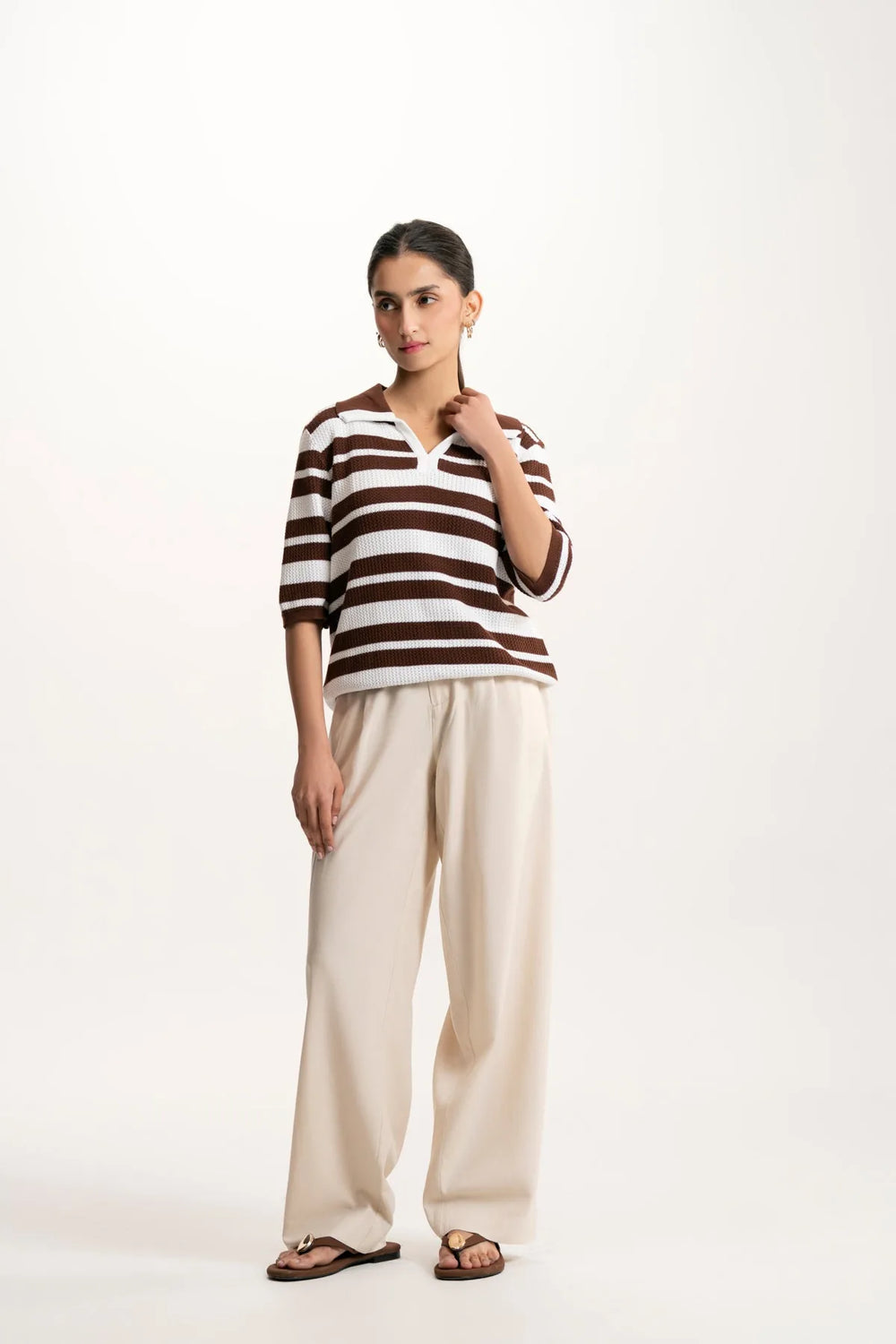 BROWN & WHITE
