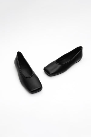 Square-Toe Ballet Flats