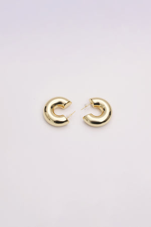 Chunky Curved Hoops earrings