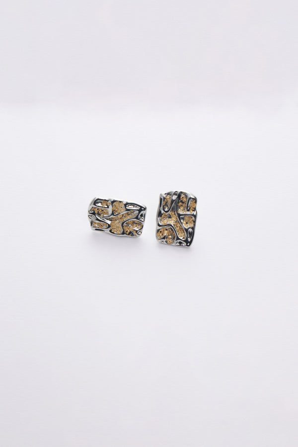 Two-Tone Geometric earrings
