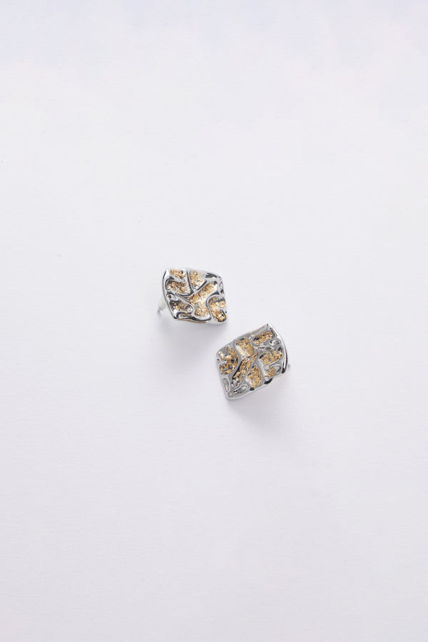 Two-Tone Geometric earrings