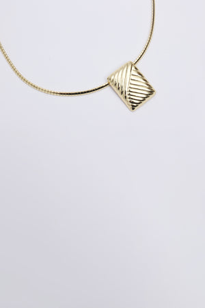 Sculpted Rectangle Pendant