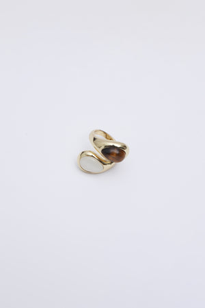 bold curved silhouette with smooth polished Ring