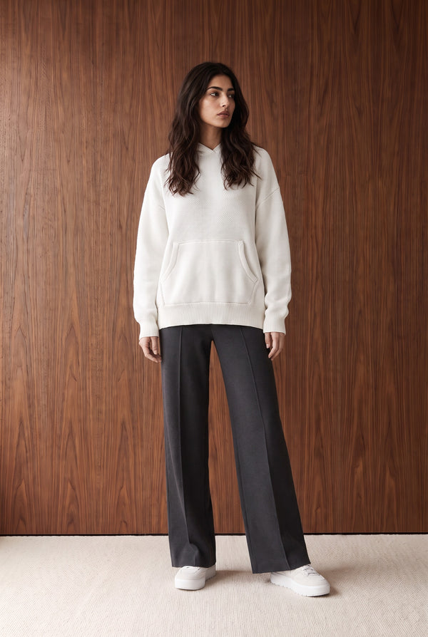 RELAXED KNIT TROUSER - CHARCOAL