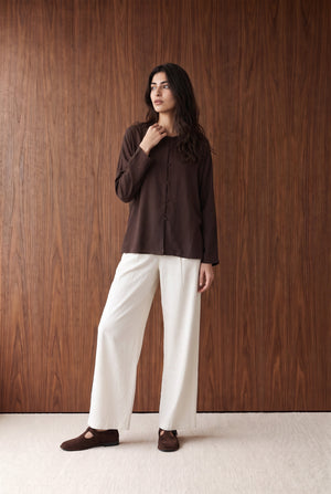 Classic Mary Jane ballet flats - Dark Brown