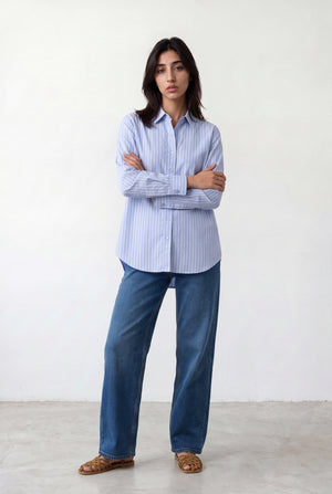 Light Blue and White