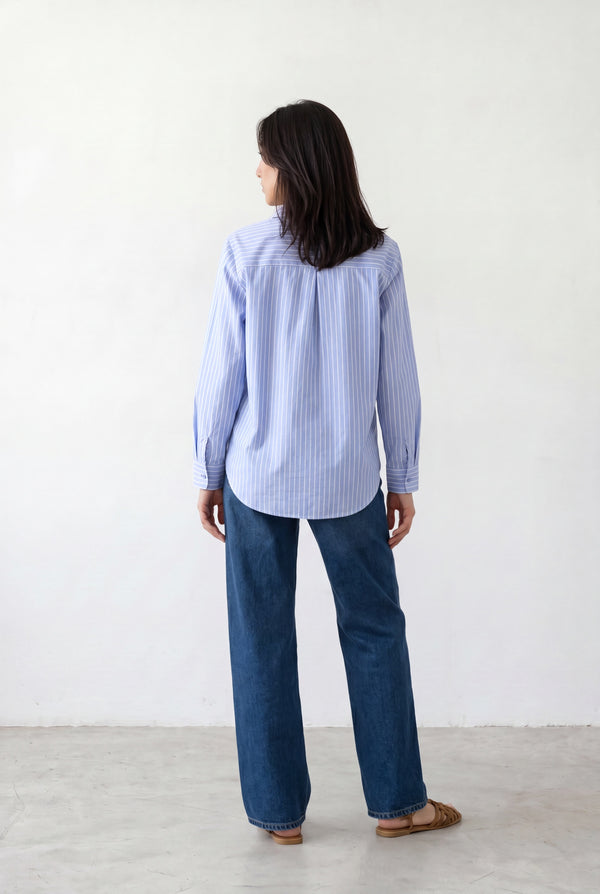 Light Blue and White