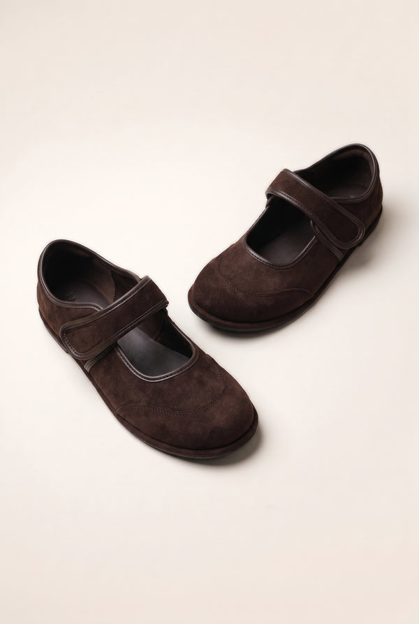 Buckled mary jane Loafers - Chocolate Brown