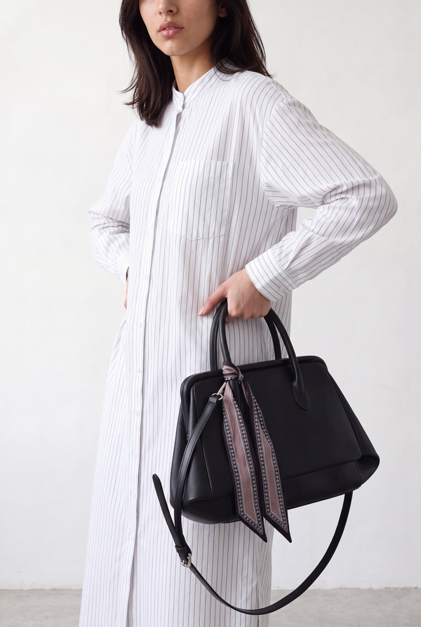 Structured Top Handle Bag