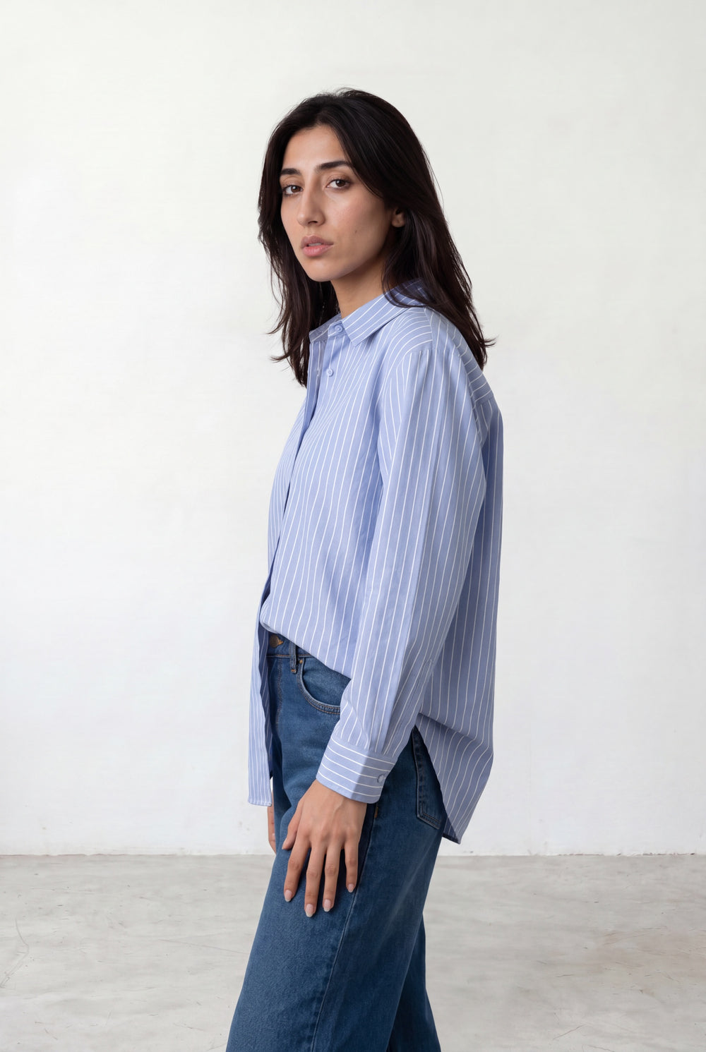 Light Blue and White