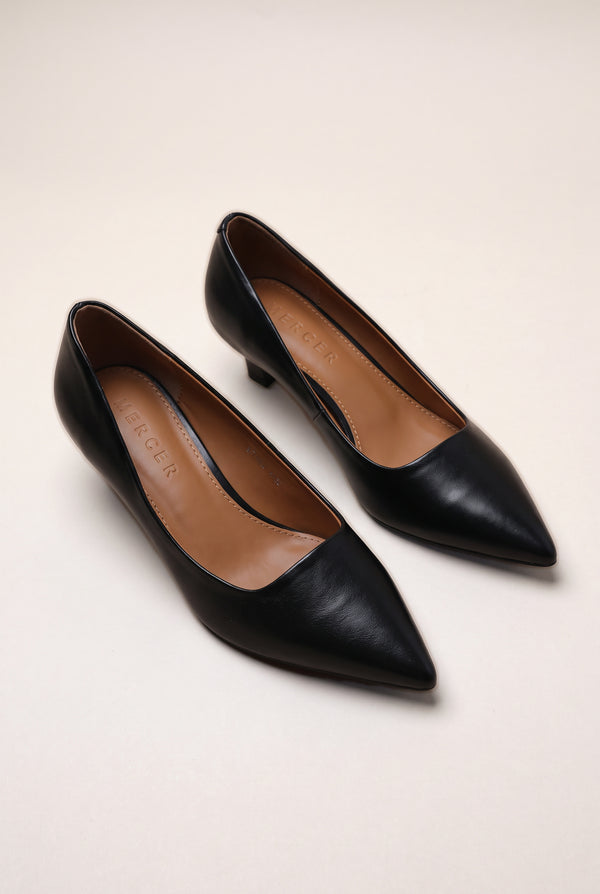Sculpted Kitten Heel Court Shoes
