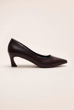 Sculpted Kitten Heel Court Shoes