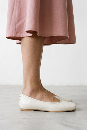 Square-toe Ballet Flats