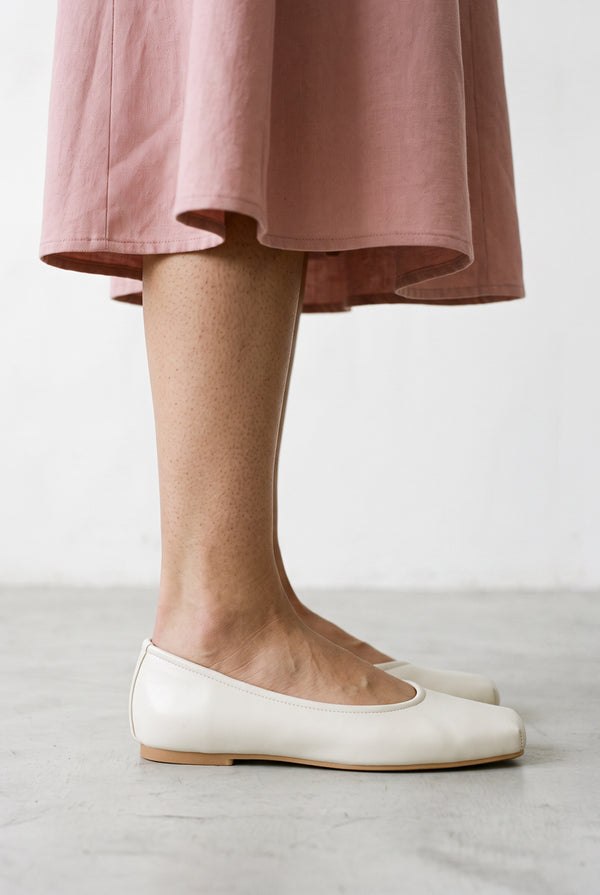 Square-toe Ballet Flats