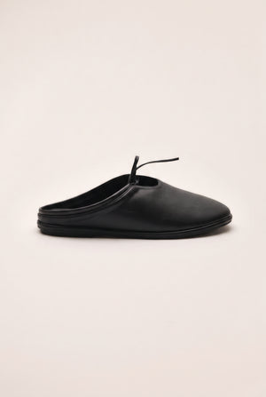 Comfort Lace-Up Mule - Black