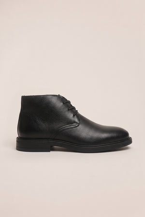 Textured Leather Chukka Boots