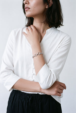 Geometric Crystal Bangle Bracelet