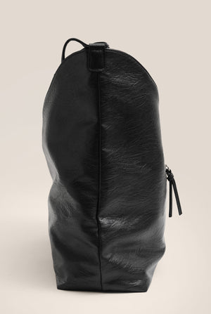 Reversible everyday tote - BLACK AND BURGUNDY