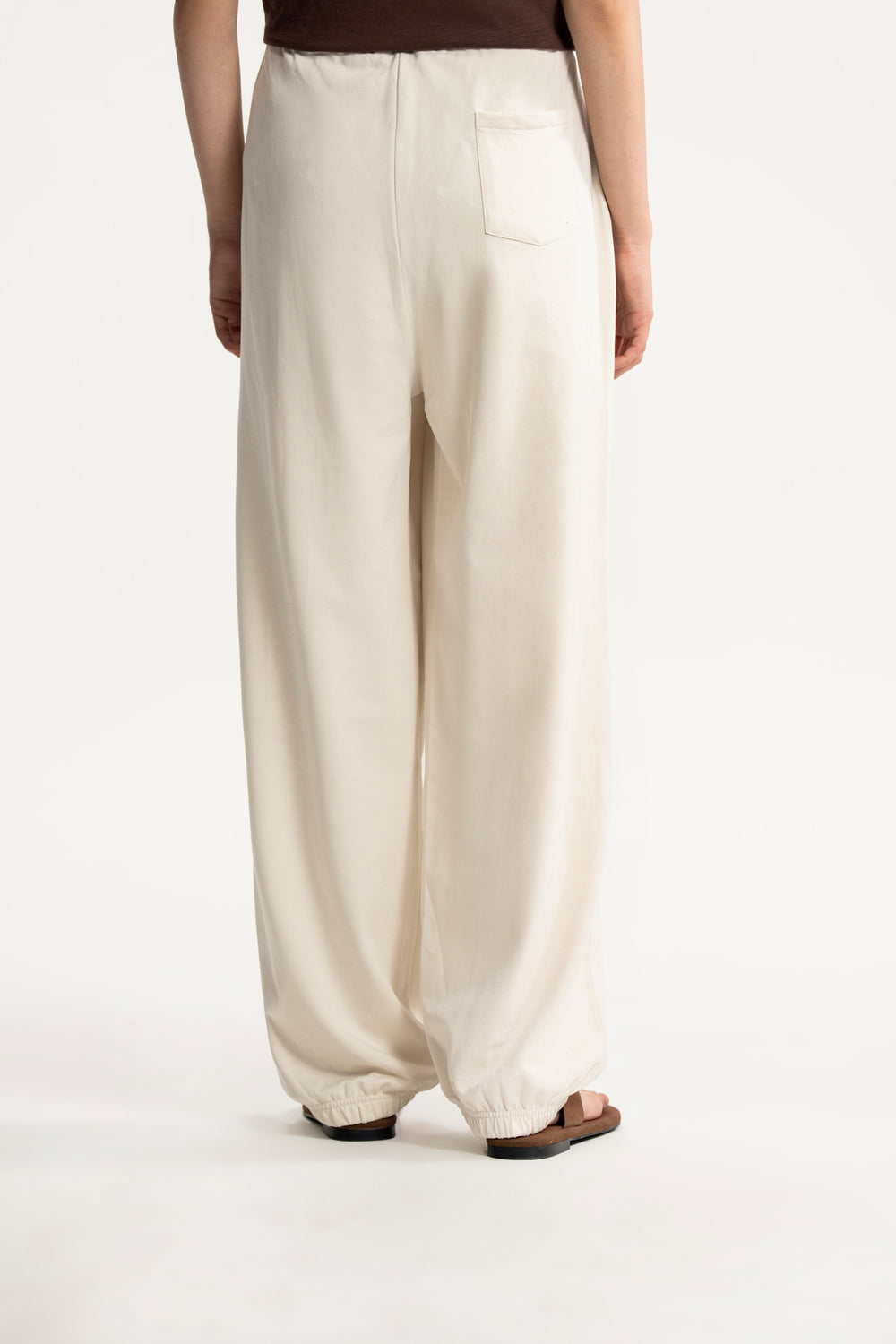 Terry Jogger Trousers With Elasticated Hem