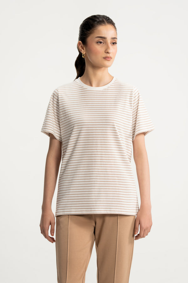 White and Brown Stripes