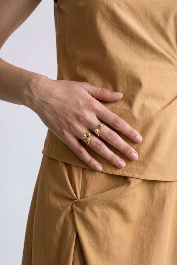 Open-ended statement ring