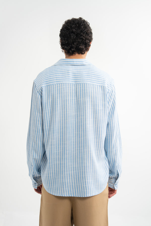 Light Blue & White Stripes