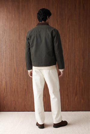 Contrast Canvas Jacket