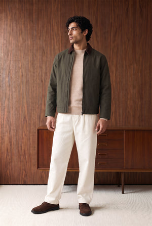 Contrast Canvas Jacket