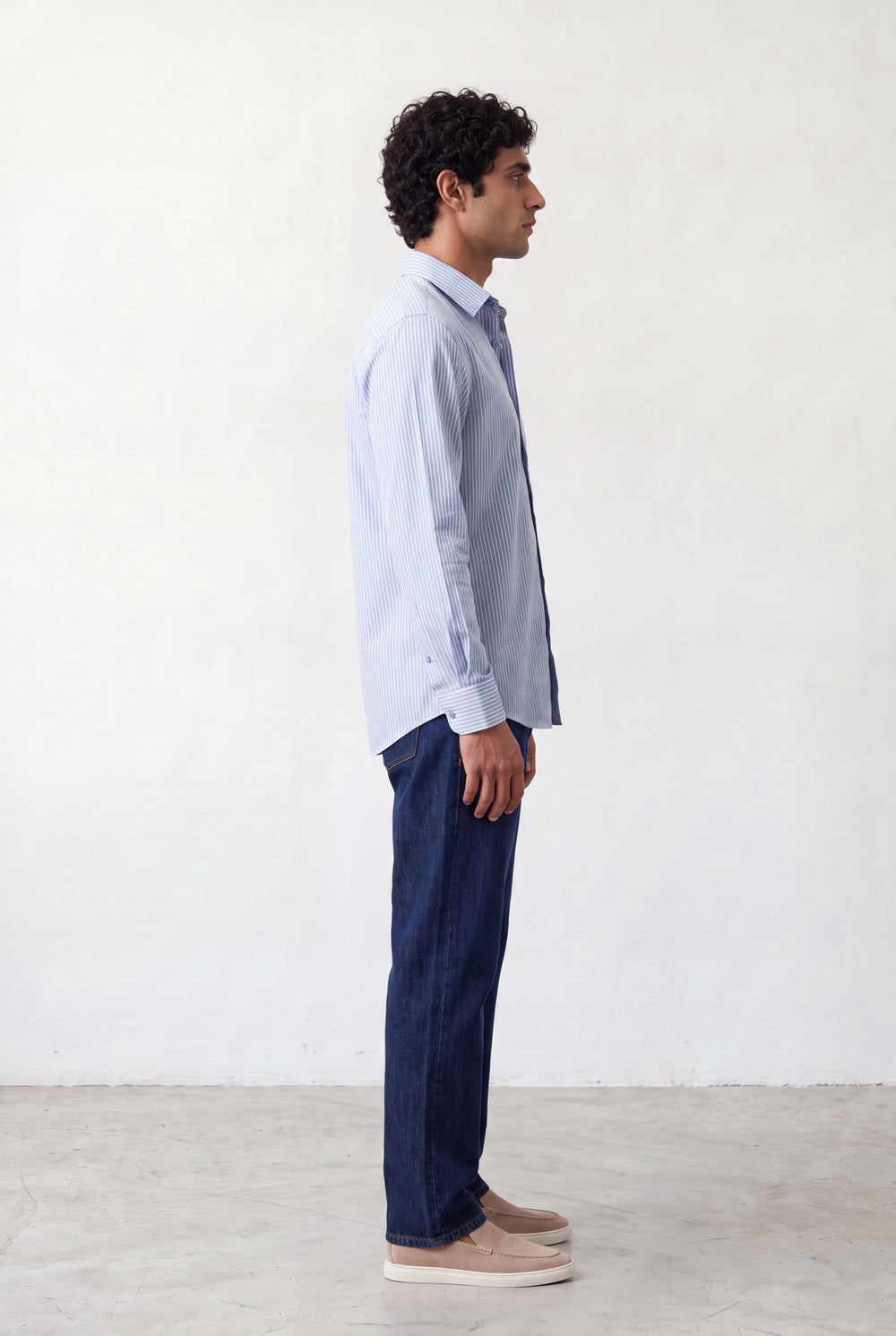 Light Blue and White