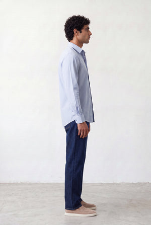 Light Blue and White
