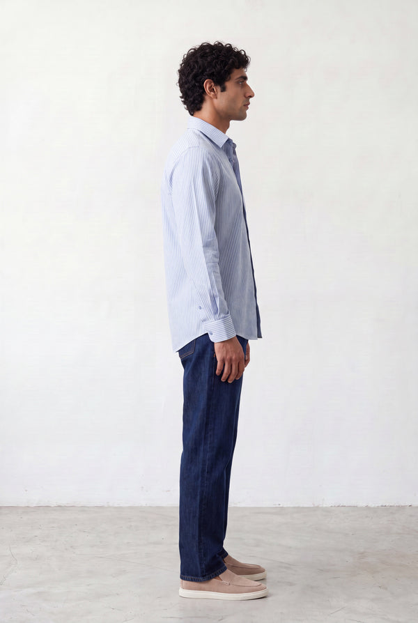 Light Blue and White