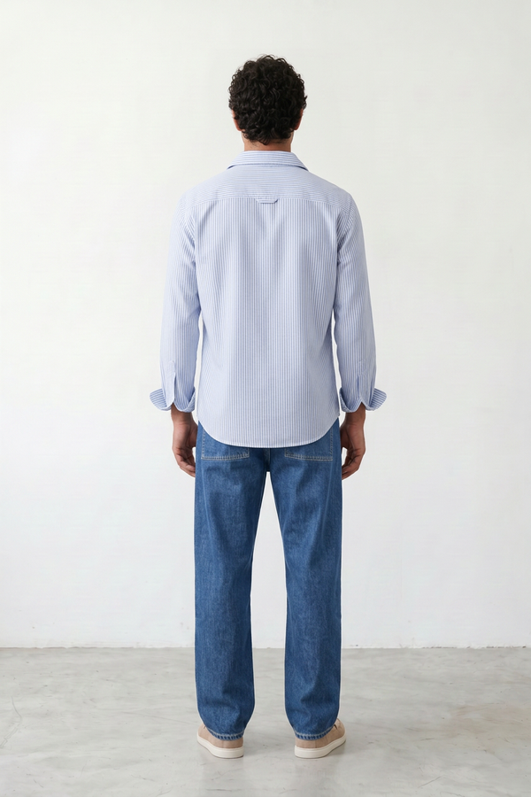 Light Blue and White