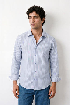 Light Blue and White
