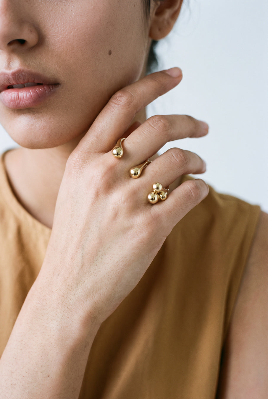 Open-ended statement ring