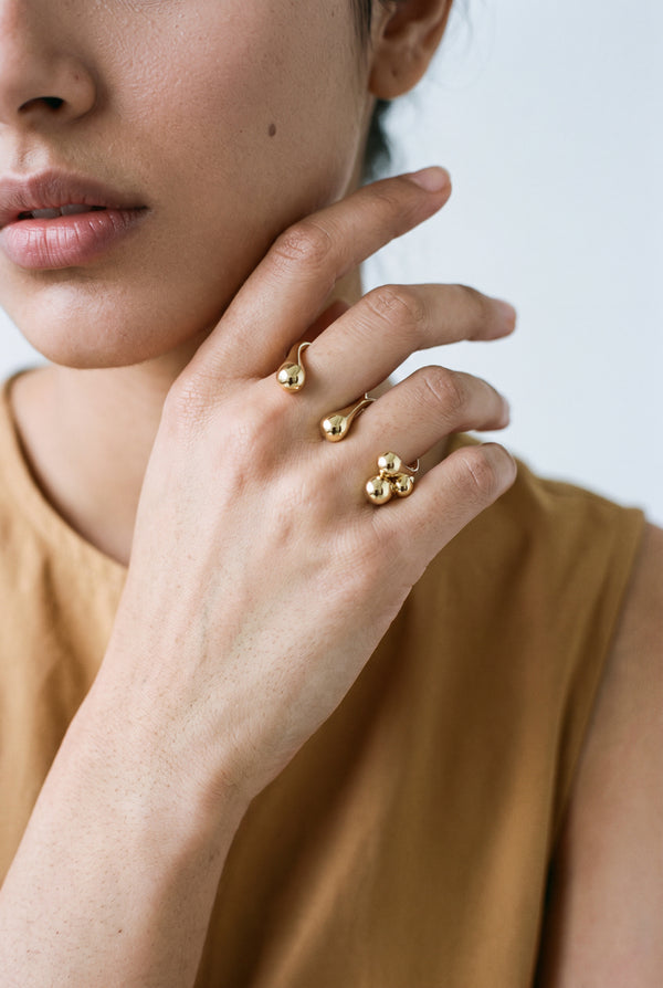 Open-ended statement ring
