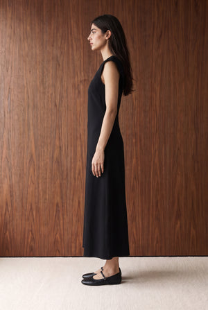 Fitted Knit Dress - Black