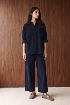 Oversized Corduroy Button Down Shirt