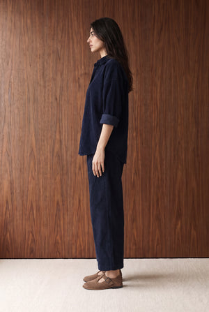 Oversized Corduroy Button Down Shirt