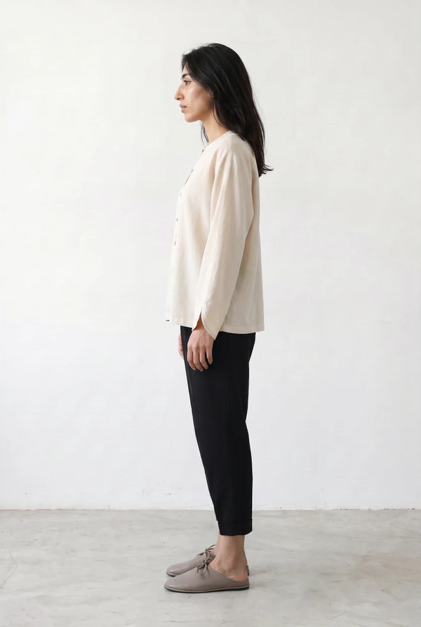 Slouchy Pants With Buckled Hem