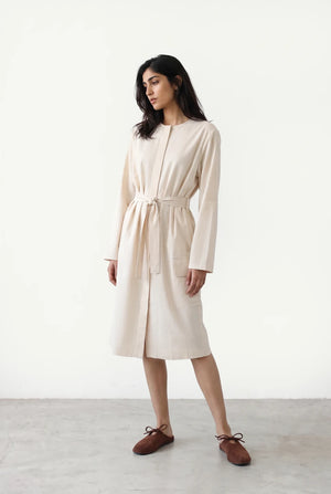Belted Utility Midi Dress