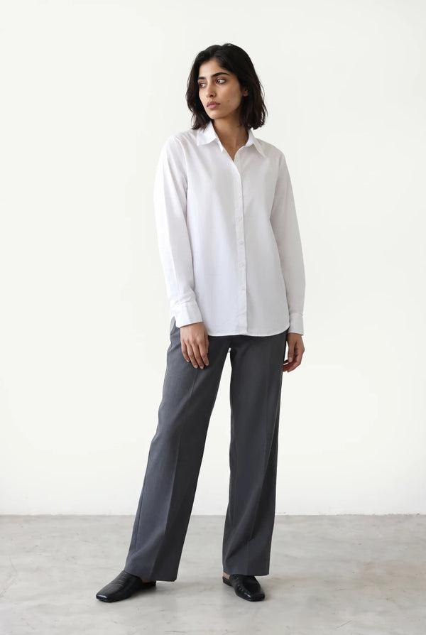 Pleated Wide-Leg Pants