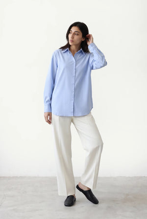 Wide Curved Pants