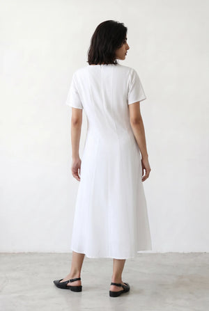 Panelled Flare Midi Dress