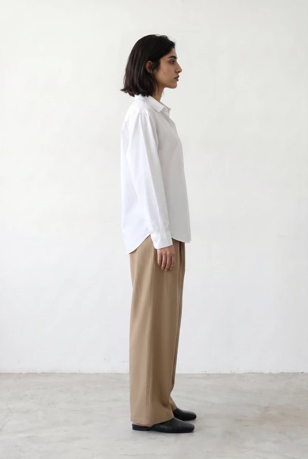 Drawstring Wide-Leg Trousers
