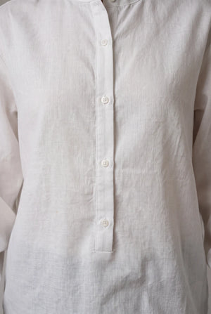Mandarin Collar Button Shirt