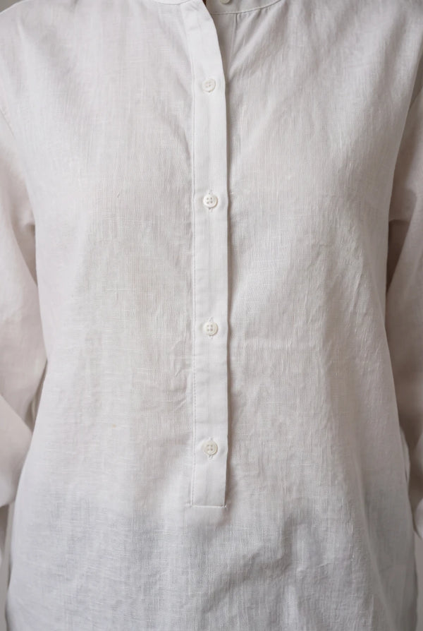 Mandarin Collar Button Shirt