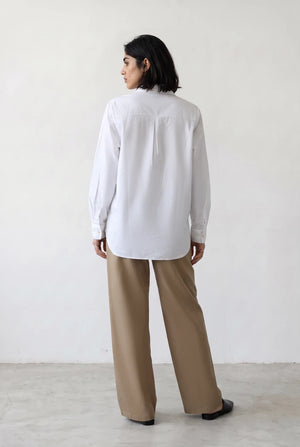 Drawstring Wide-Leg Trousers