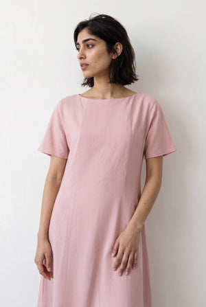 Panelled Flare Midi Dress