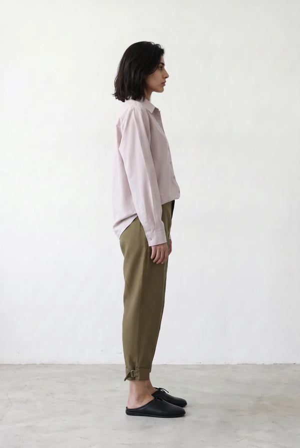 Slouchy Pants With Buckled Hem