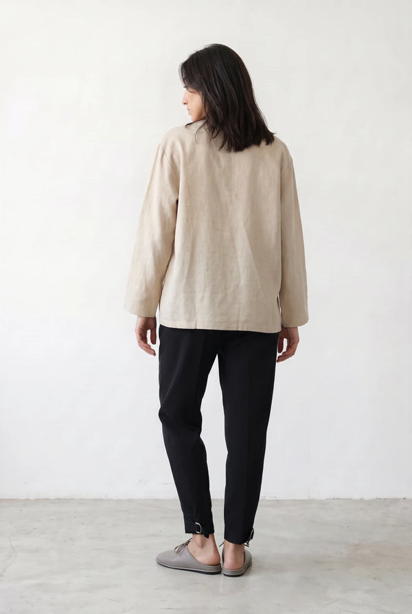Slouchy Pants With Buckled Hem